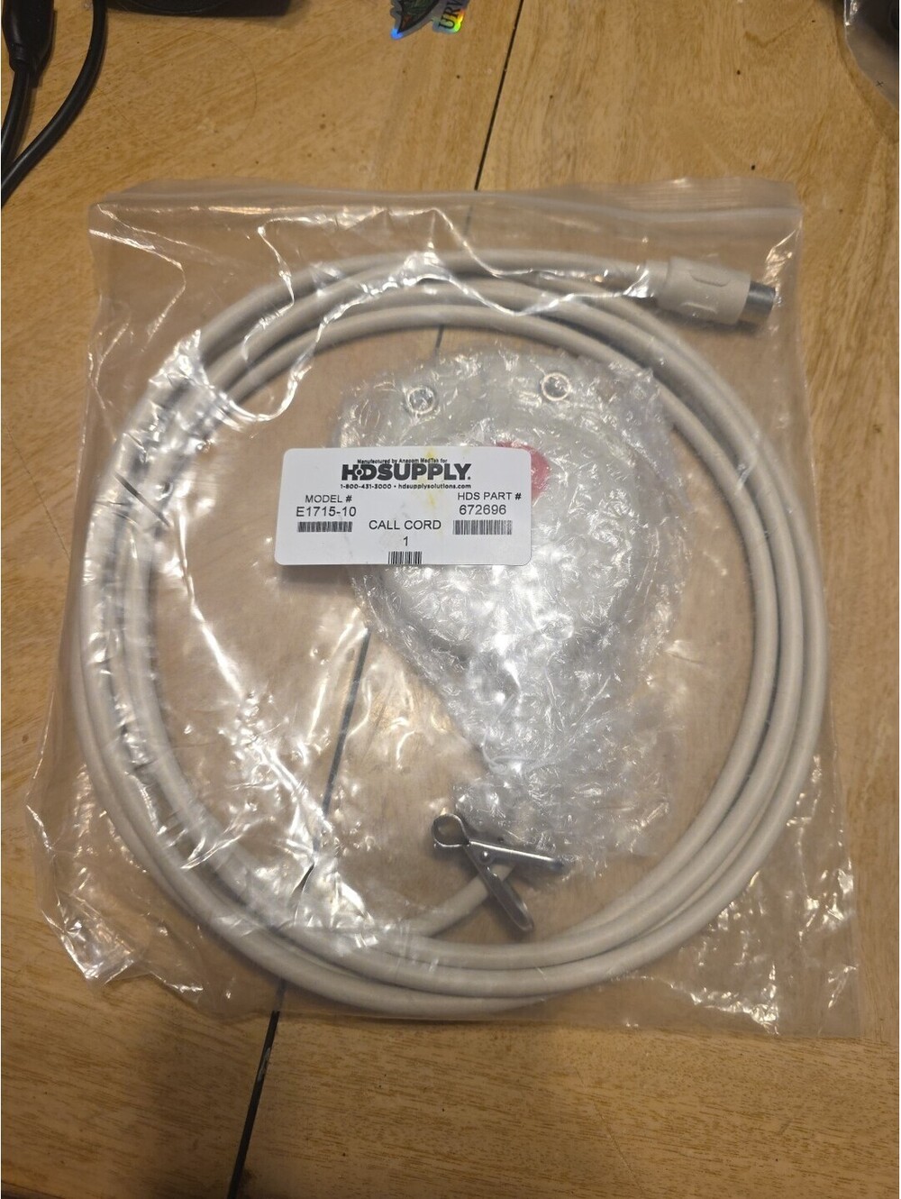 Anacom Medtek® Nurse Call Cord Minimum Pressure Geri Pad 8 Pin Din For...